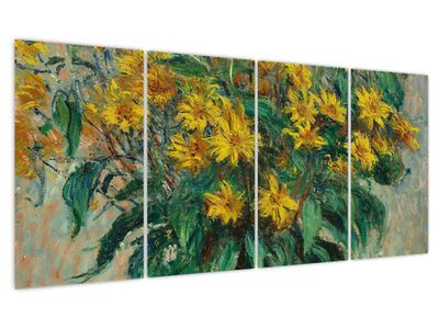 Obraz - Claude Monet, Jerusalem Artichoke Flowers, reprodukce