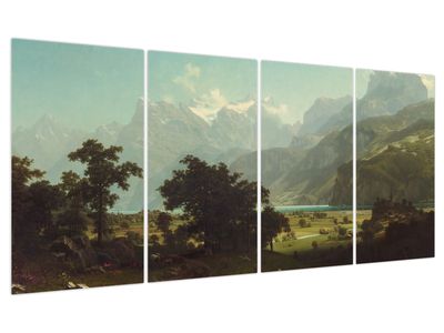 Obraz - Albert Bierstadt, Lake Lucerne, reprodukce