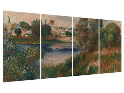 Obraz - Auguste Renoir, Landscape at Vetheuil, reprodukce