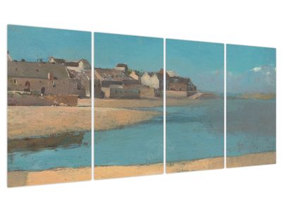 Kép - Odilon Redon, Village by the Sea in Brittany, reprodukciók