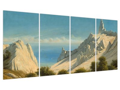 Slika - Georg Emil Libert, View of Sommerspiret, the Cliffs of Møn, reprodukcije