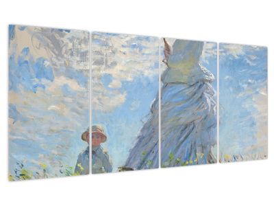 Slika - Claude Monet, Woman with a Parasol - Madame Monet and Her Son, reprodukcije