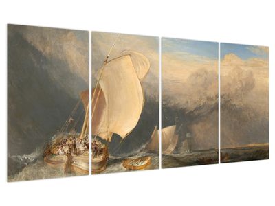 Slika - William Turner, Fishing Boats with Hucksters Bargaining for Fish, reprodukcije