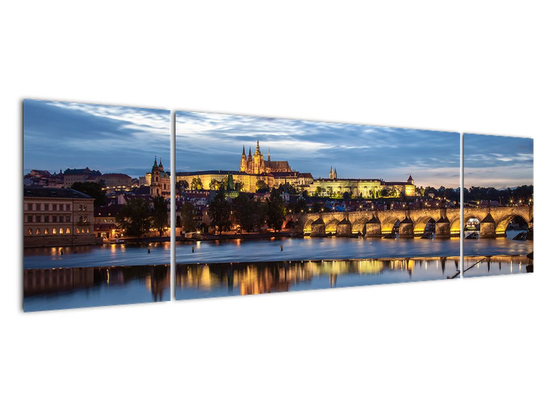 Obraz Pražského hradu a Karlova mostu (V020970V17050)