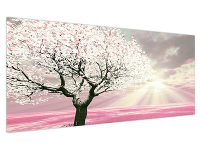 Ružový obraz stromu