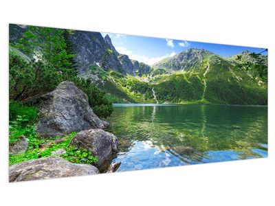 Obraz jezera v Tatrách