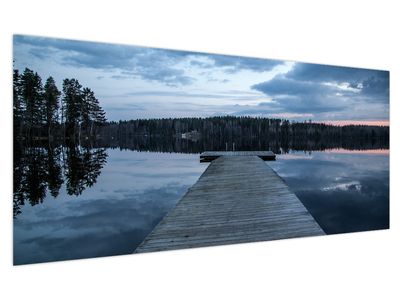 Tablou - Ponton de lemn, lac