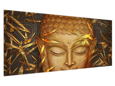 Bild auf Leinwand - Goldener Buddha