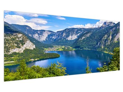 Bild auf Leinwand - Hallstättersee, Hallstatt, Österreich