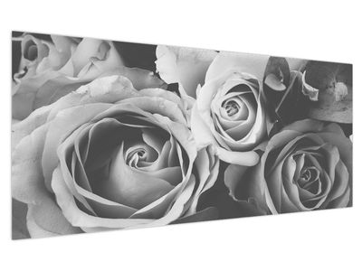 Slika - Ruža, crno-bijela