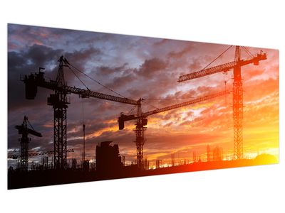 Bild auf Leinwand - Baustelle