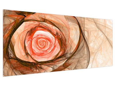 Bild auf Leinwand - Abstrakt rosa mit weißem Hintergrund