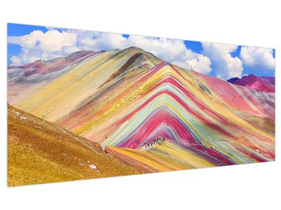 Bild auf Leinwand - Regenbogenberg, Peru