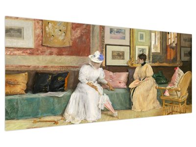 Obraz - William Merritt Chase, A Friendly Call, reprodukcje