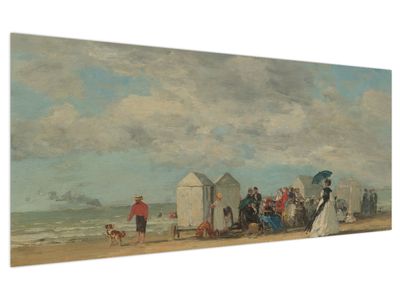 Tablou - Eugène Boudin, Beach Scene, reproducere