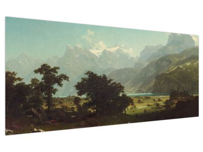 Tablou - Albert Bierstadt, Lake Lucerne, reproducere