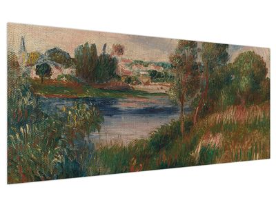 Tablou - Auguste Renoir, Landscape at Vetheuil, reproducere