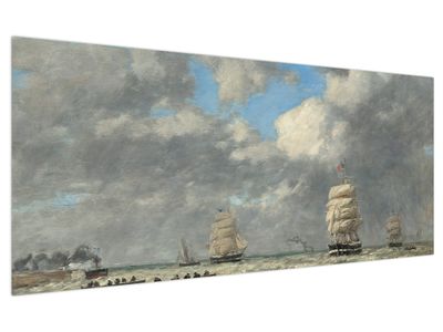 Tablou - Eugène Boudin, Le Havre, reproducere