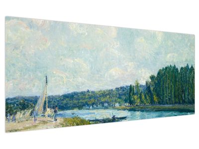 Tablou - Alfred Sisley, The Banks of the Oise, reproducere