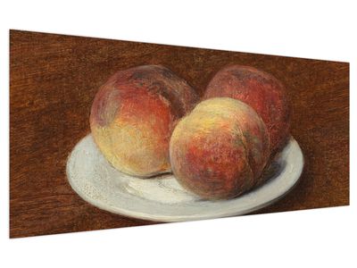 Tablou - Henri Fantin-Latour, Three Peaches on a Plate, reproducere