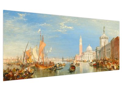 Tablou - Joseph Mallord William Turner, Venice the Dogana and San Giorgio Maggiore, reproducere