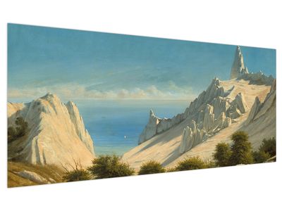 Tablou - Georg Emil Libert, View of Sommerspiret, the Cliffs of Møn, reproducere