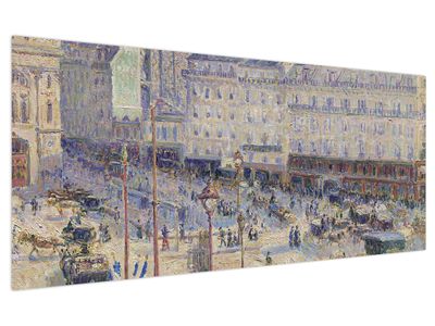 Tablou - Camille Pissarro, The Place du Havre, reproducere