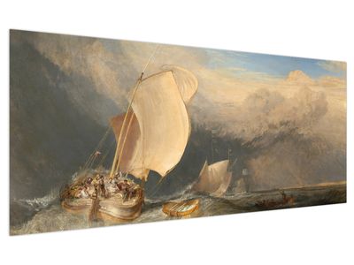 Tablou - William Turner, Fishing Boats with Hucksters Bargaining for Fish, reproducere