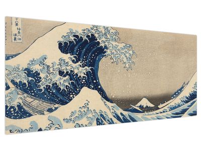 Tablou - Katsushika Hokusai, Under the Wave off Kanagawa, reproducere