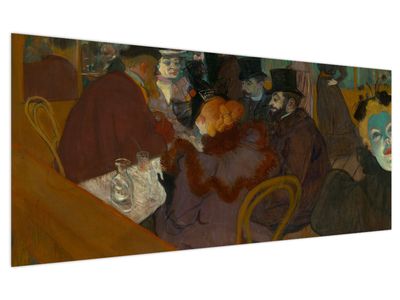 Tablou - Henri de Toulouse-Lautrec, At the Moulin Rouge, reproducere