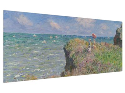 Tablou - Claude Monet, Cliff Walk at Pourville, reproducere