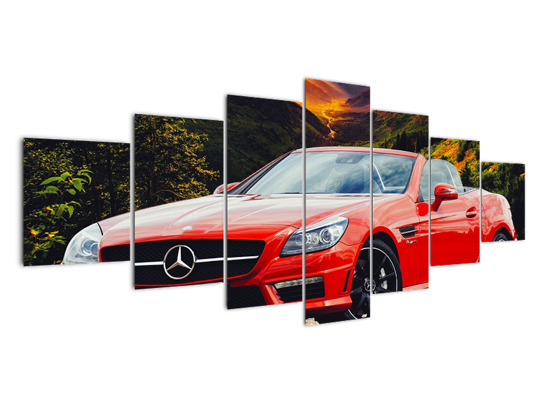 Obraz - červený Mercedes (V020564V210100)
