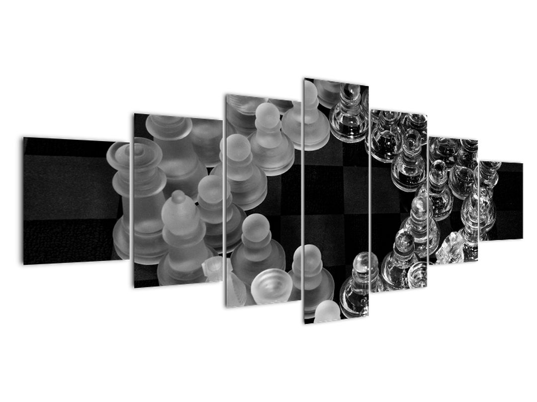 Obraz - černobílé šachy (V020598V210100)