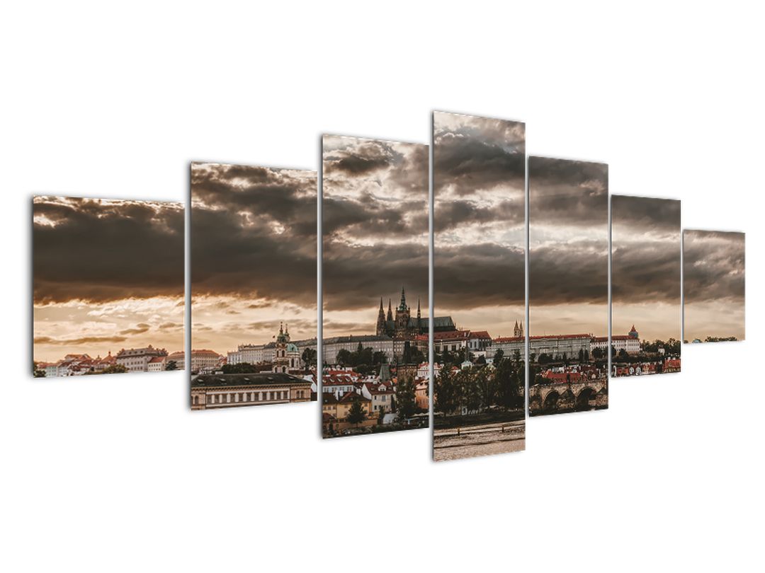 Obraz Pražského hradu v šeru (V020608V210100)