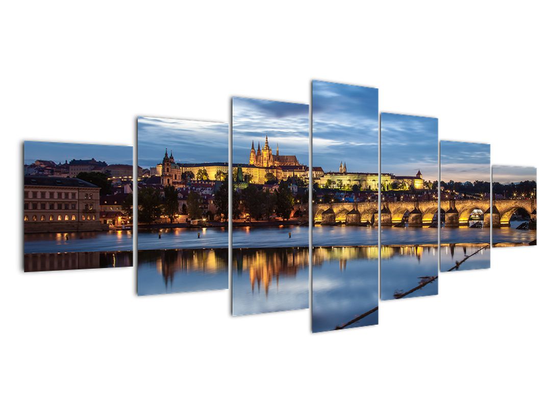 Obraz Pražského hradu a Karlova mostu (V020970V210100)