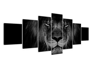 Schilderij - Imposante leeuw