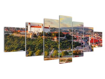 Bild auf Leinwand - Panorama von Bratislava, Slowakei