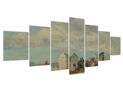 Obraz - Eugène Boudin, Beach Scene, reprodukcje