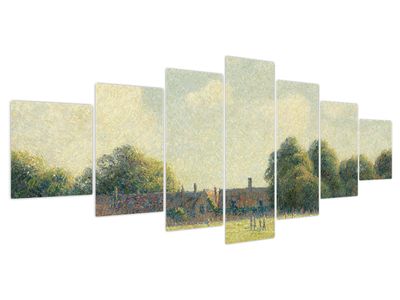 Obraz - Camille Pissarro, Hampton Court Green, reprodukcje