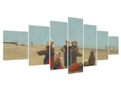 Slika - Eugène Boudin, Women on the Beach at Berck, reprodukcije