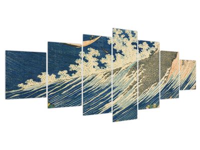 Slika - Katsushika Hokusai, Fishing Boats at Choshi in Shimosa (Soshu Choshi) , reprodukcije