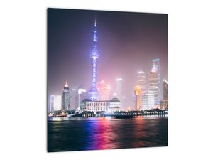 Obraz nočního Šanghaje