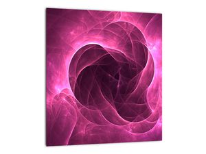 Schilderij - Moderne roze abstractie