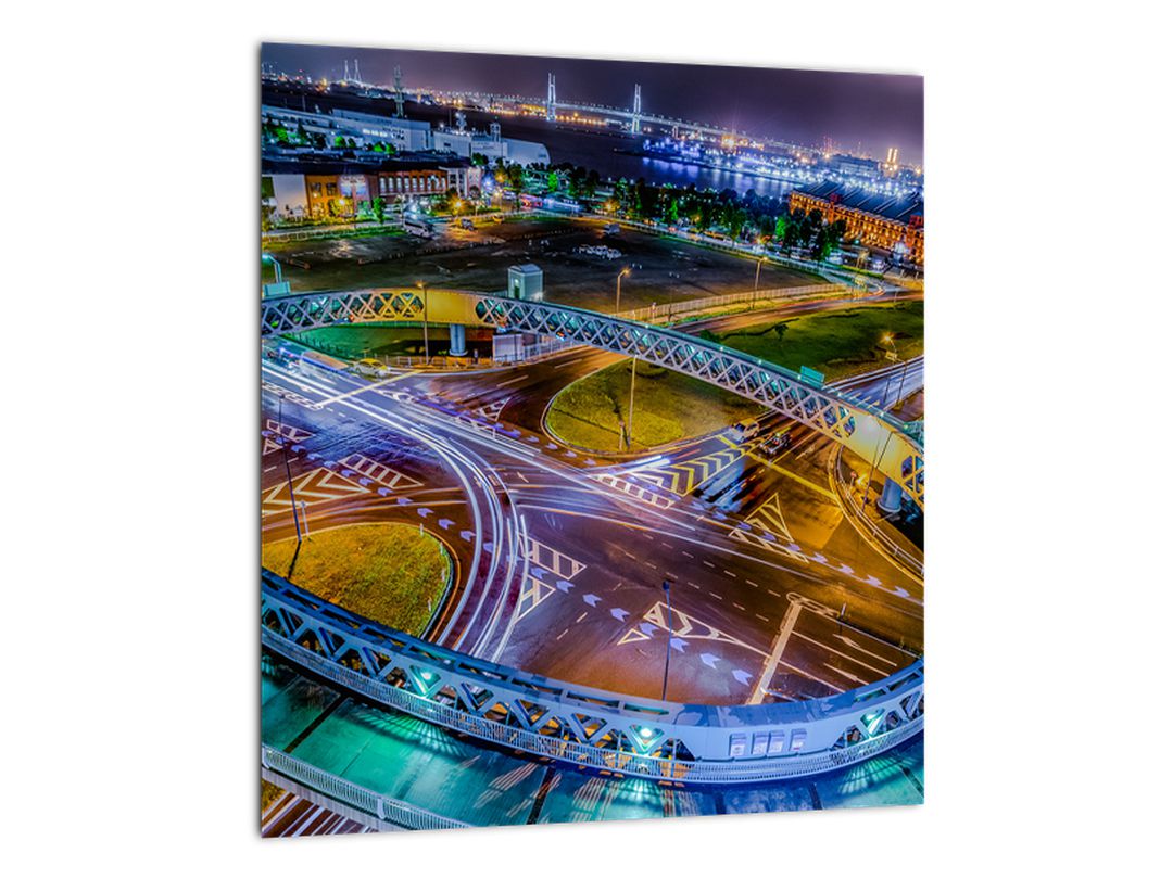 Obraz - panorama nočního města (V020639V3030)