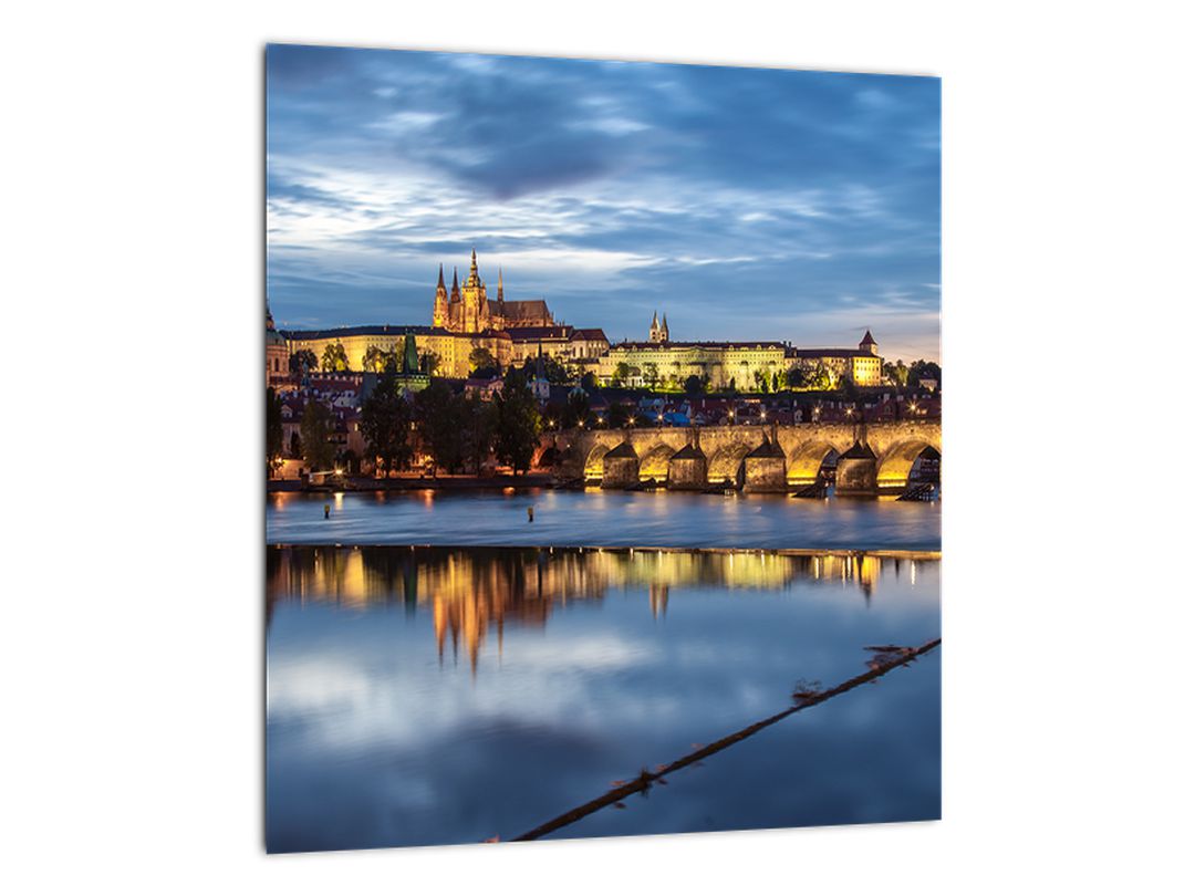 Obraz Pražského hradu a Karlova mostu (V020970V3030)