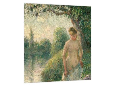 Obraz - Camille Pissarro, The Bather, reprodukce