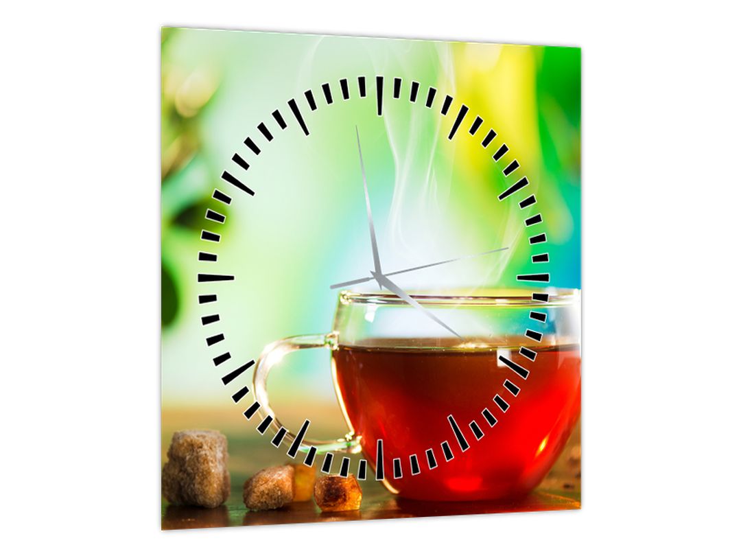 Obraz - Zátiší s čajem (s hodinami) (V022465V3030C)