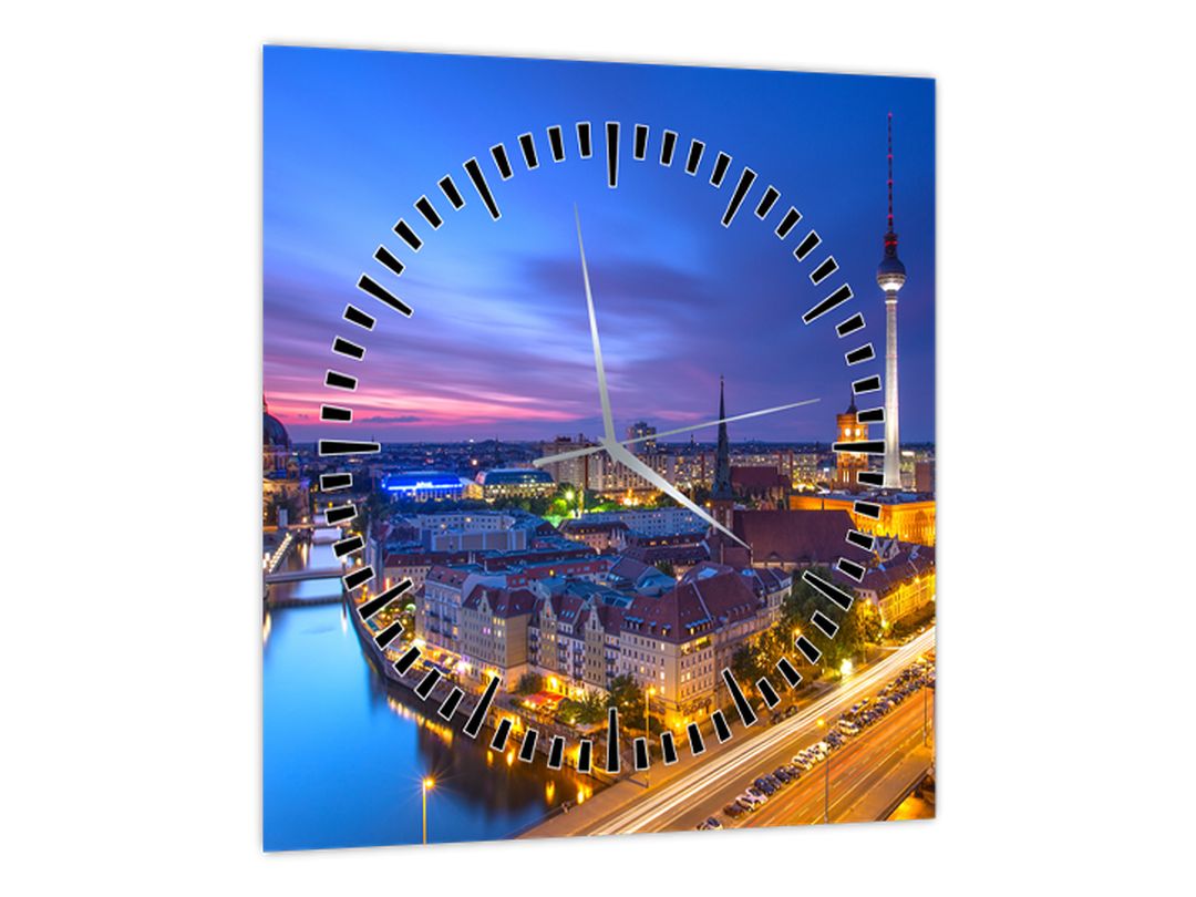Obraz - Modré nebe nad Berlínem (s hodinami) (V022469V3030C)