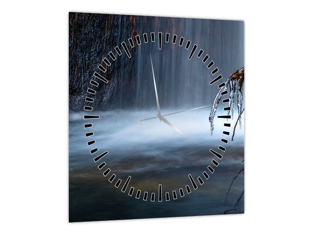 Obraz zimní laguny (s hodinami) (V022541V3030C)
