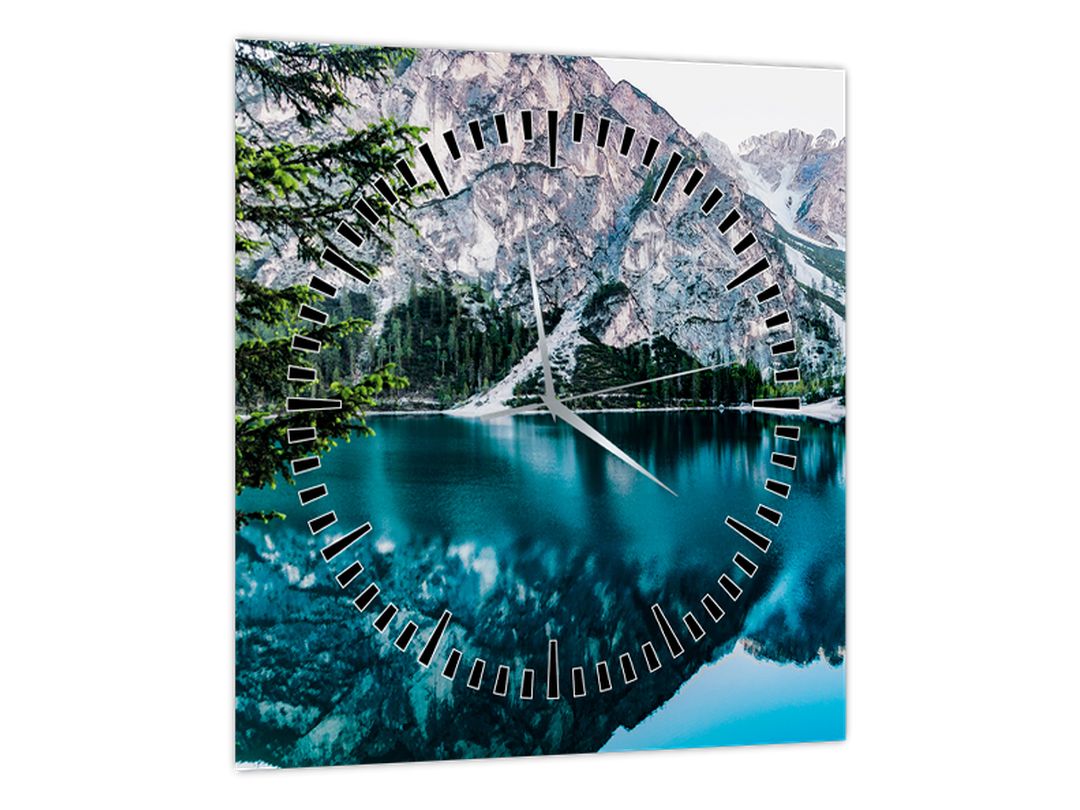 Obraz Jezera v Alpách (s hodinami) (V022552V3030C)